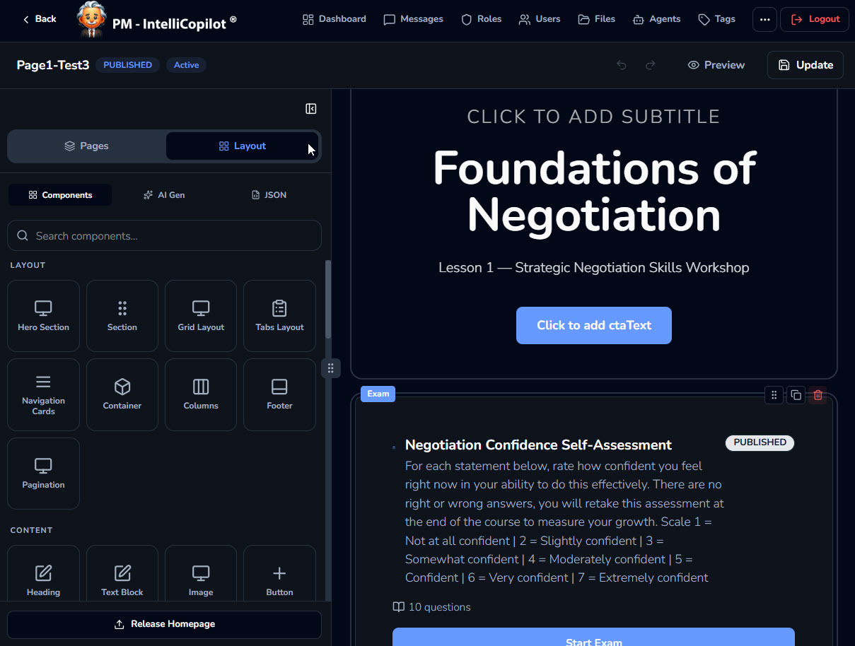 IntelliCopilot-EDU CMS Builder